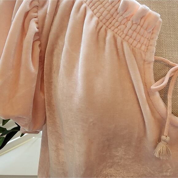 FREE PEOPLE SIZE MEDIUM TERESE OVERSIZED VELVET TOP - Picture 3 of 8